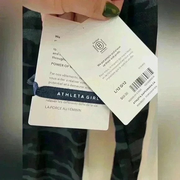 Athleta girl NWT camp power up top size  large (12) - Picture 3 of 7